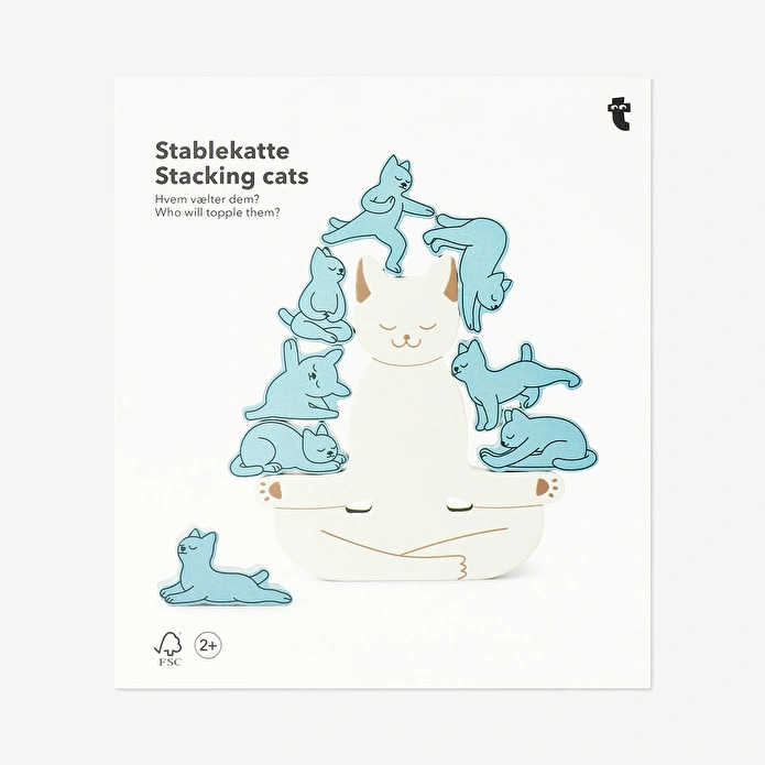 Flying Tiger Copenhagen Ahşap Kedi Dengeleme Oyunu