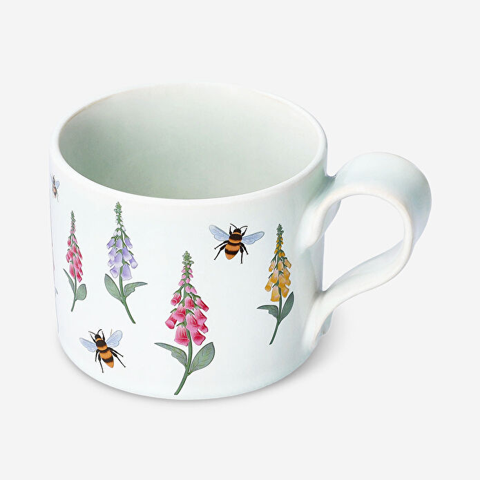 Flying Tiger Copenhagen Çiçek Desenli Yeşil Seramik Kupa