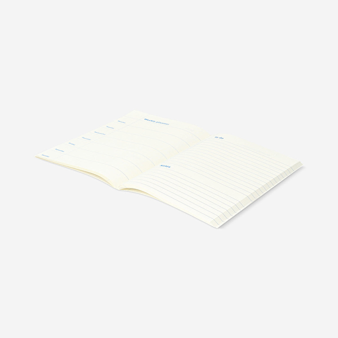 Flying Tiger Copenhagen Sarı Mavi Haftalık Planlayıcı A5