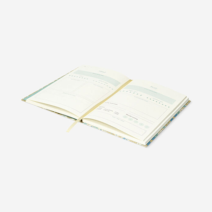 Flying Tiger Copenhagen Yeşil Çiçekli İyi Hal Günlüğü A5