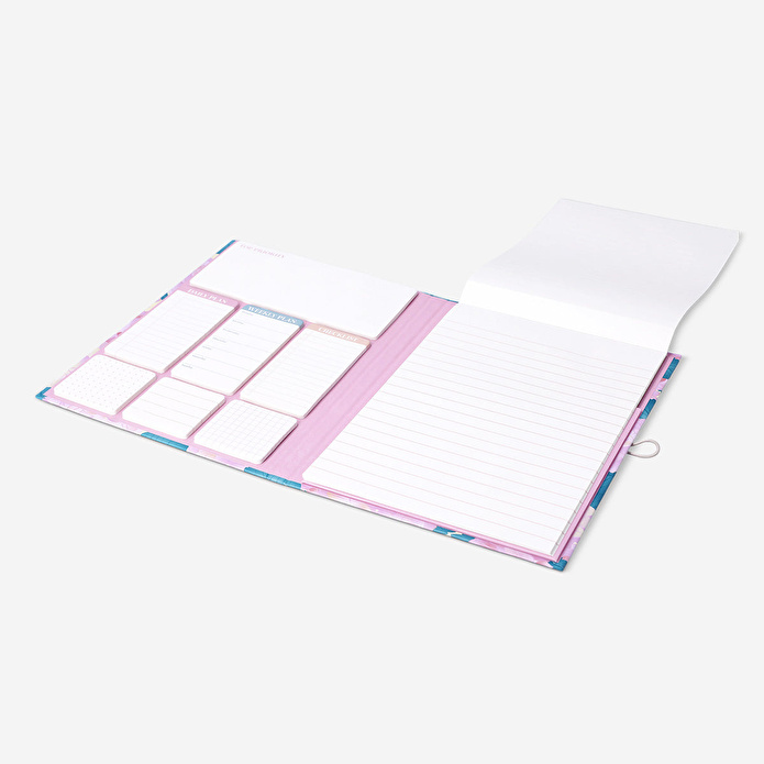 Flying Tiger Copenhagen Pembe Çiçekli Not Panosu