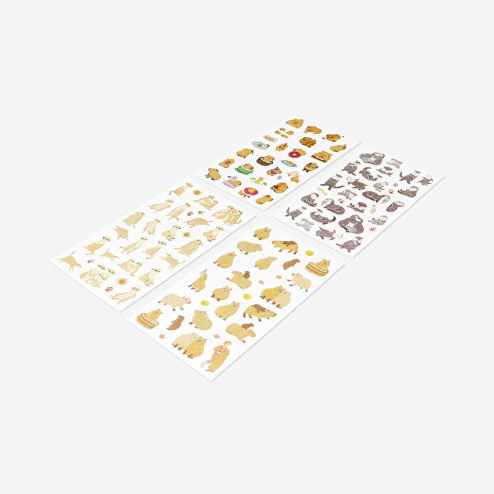 Flying Tiger Copenhagen Kapibara Temalı Sticker Seti