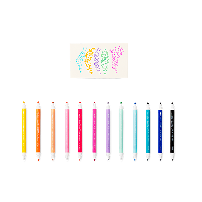 Flying Tiger Copenhagen 12'li Keçe ve Nokta Uçlu Kalem