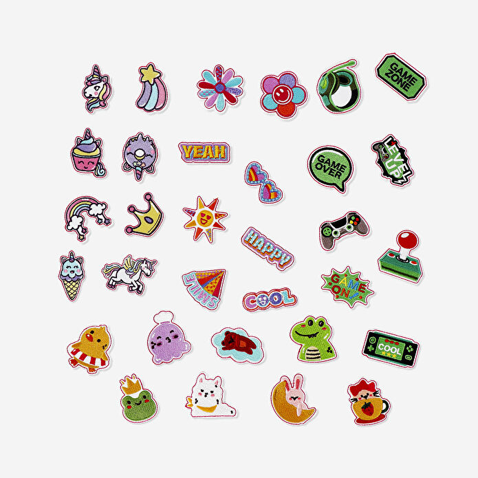 Flying Tiger Copenhagen Nakışlı Yama Şeklinde Sticker Seti