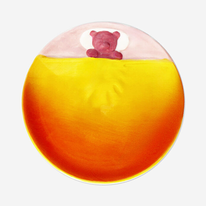 Flying Tiger Copenhagen Turuncu Ayıcıklı Seramik Takı Tabağı