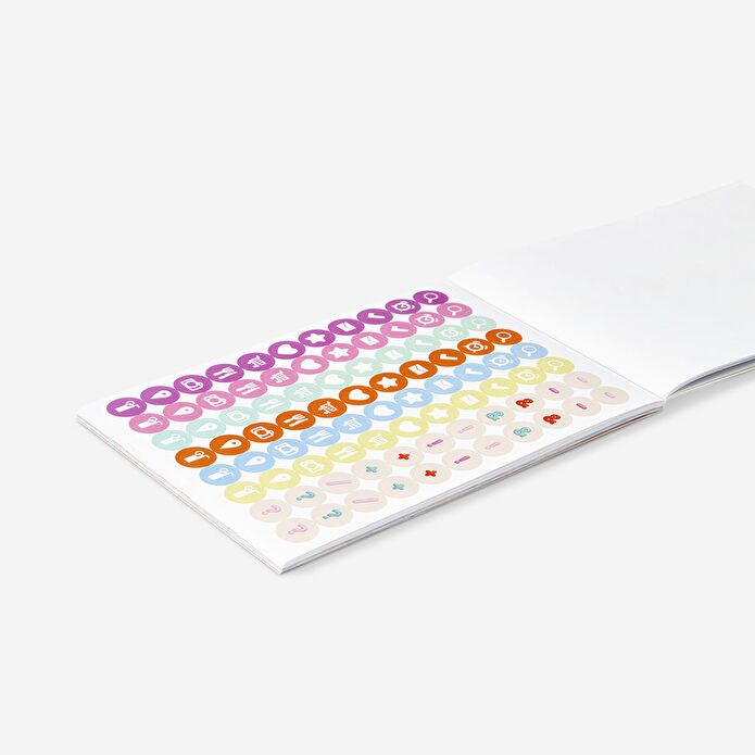 Flying Tiger Copenhagen Planlayıcı İçin Sticker ve Kağıt Seti