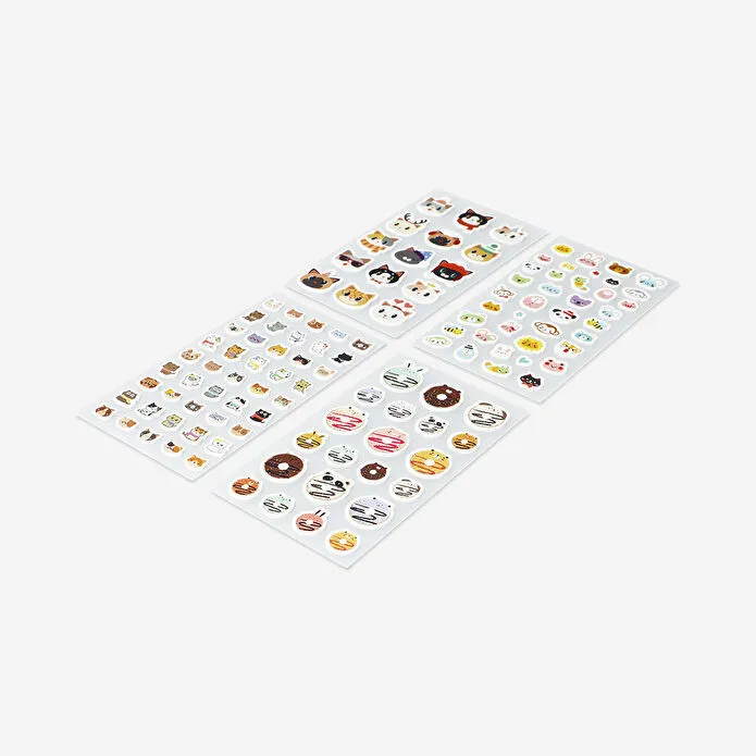 Flying Tiger Copenhagen Sevimli İkonlar Kabarık Sticker Seti