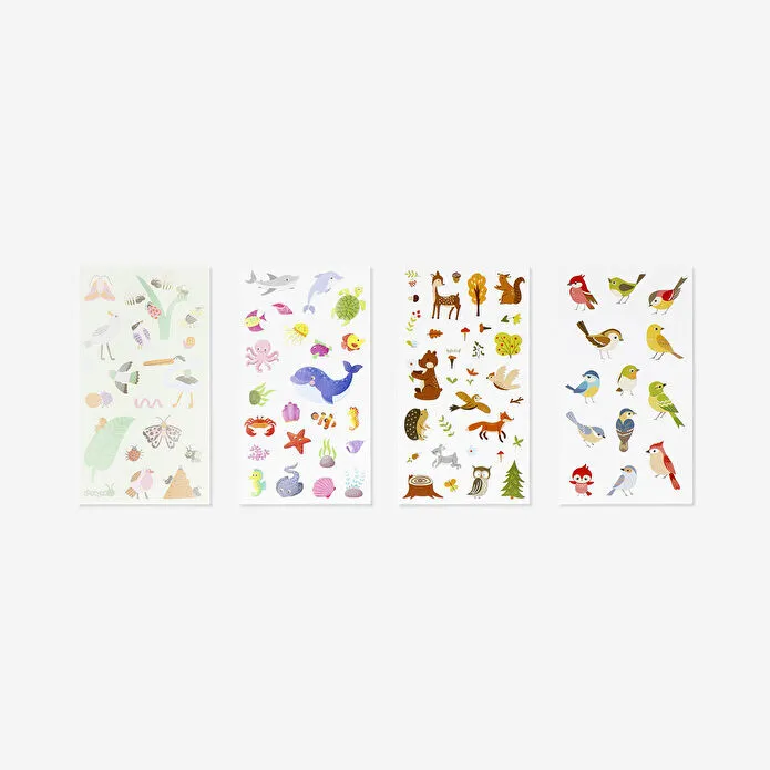 Flying Tiger Copenhagen Yaban Hayvanları Sticker Seti