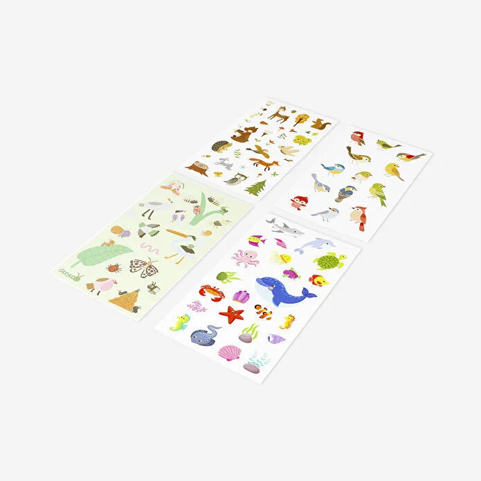 Flying Tiger Copenhagen Yaban Hayvanları Sticker Seti