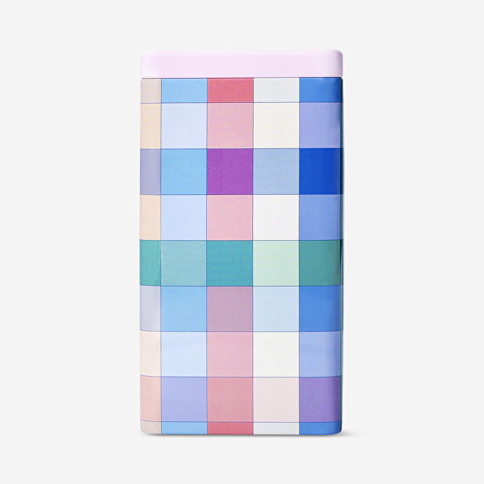 Flying Tiger Copenhagen Mavi Kareli Büyük Metal Kutu