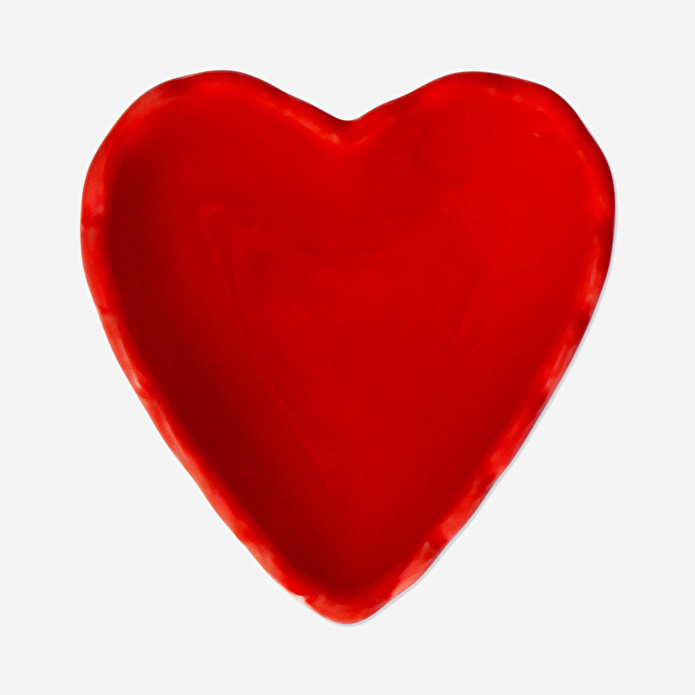 Flying Tiger Copenhagen Kalp Şeklinde Küçük Seramik Tabak