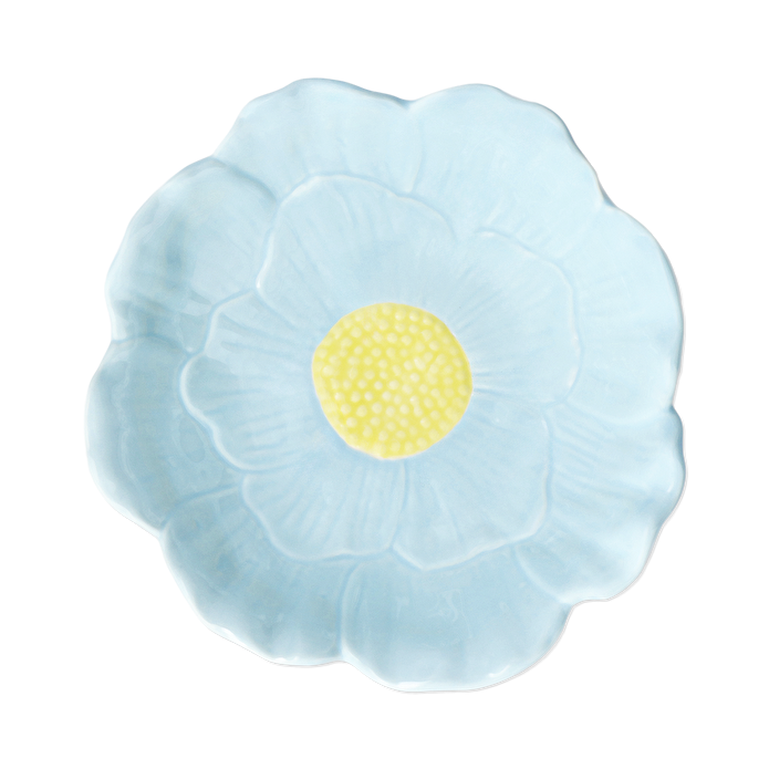 Flying Tiger Copenhagen Çiçek Şeklinde Mavi Büyük Kase