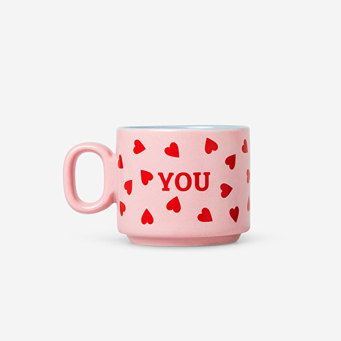 Flying Tiger Copenhagen 2'li Pembe Seramik Cortado Fincanı