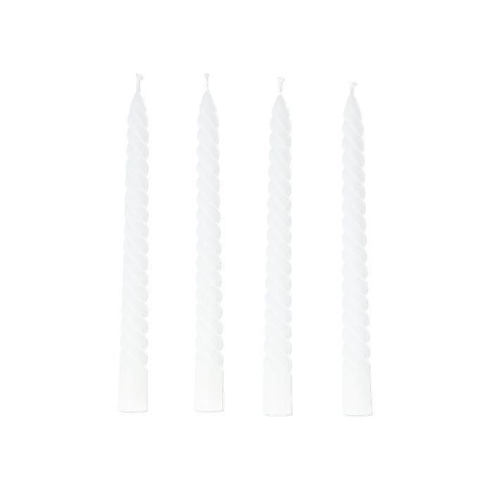 Flying Tiger Copenhagen Beyaz Burgu Şamdan Mum Seti