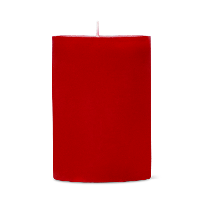 Flying Tiger Copenhagen Kırmızı Rustik Mum 8 x 5,7 cm