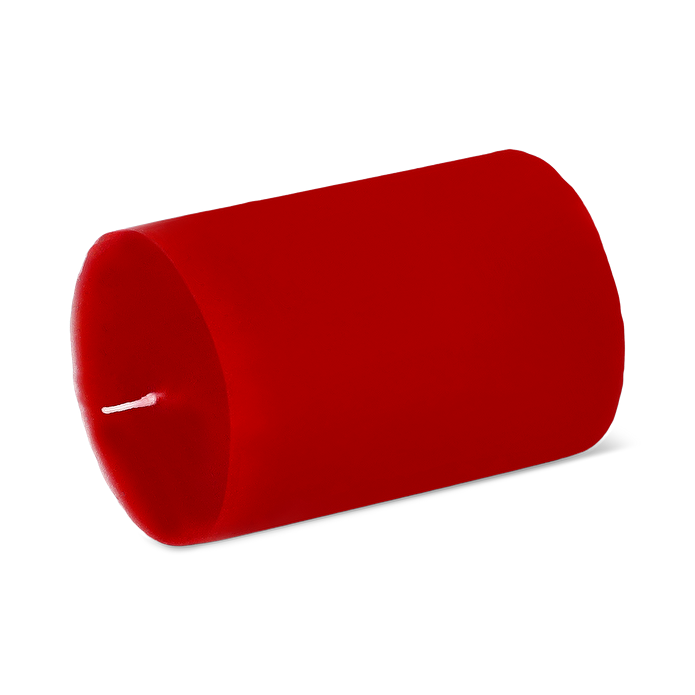 Flying Tiger Copenhagen Kırmızı Rustik Mum 8 x 5,7 cm