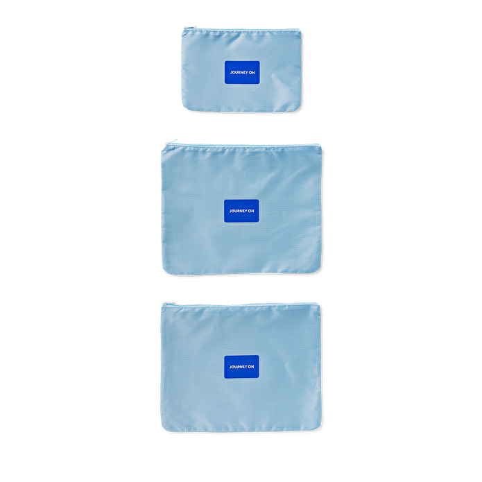 Flying Tiger Copenhagen 5 Parçalı Mavi Çanta Düzenleyici Seti