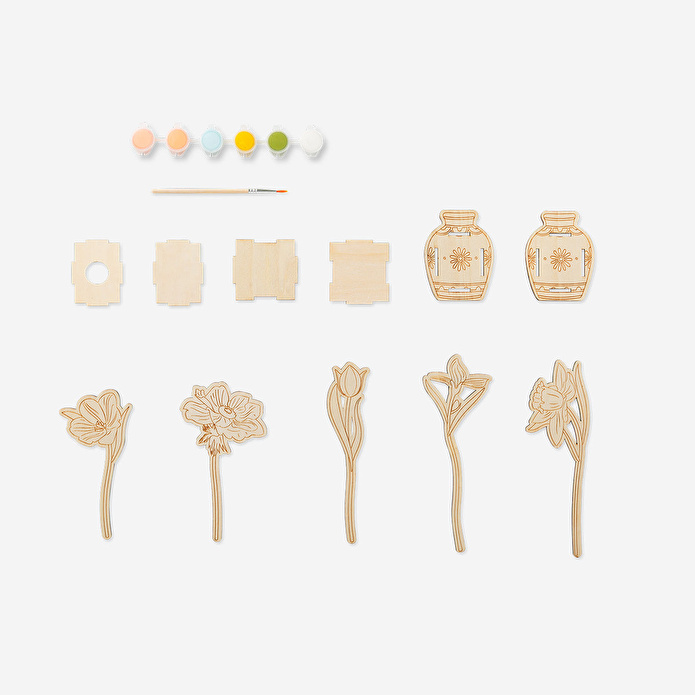 Flying Tiger Copenhagen Kendin Yap Ahşap Çiçek Buketi