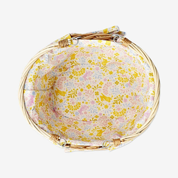 Flying Tiger Copenhagen Kumaş Detaylı Saplı Piknik Sepeti