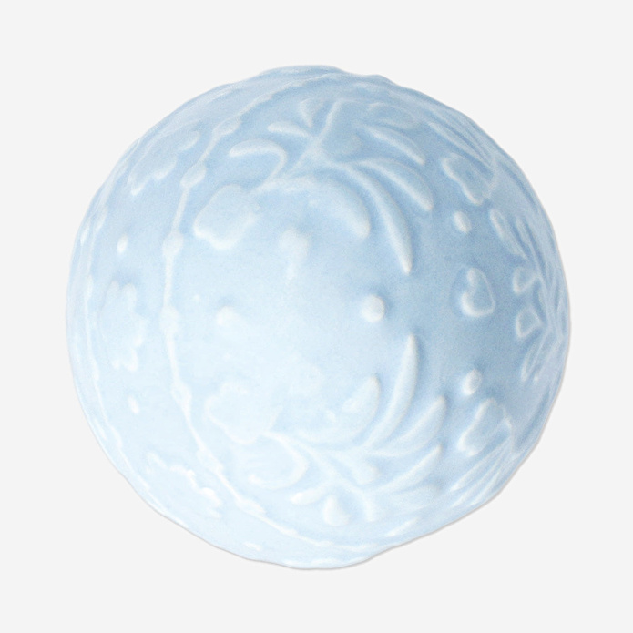 Flying Tiger Copenhagen Mavi Kabartmalı Seramik Yumurta