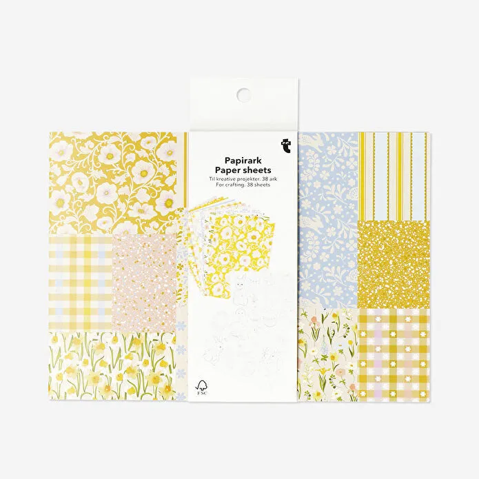 Flying Tiger Copenhagen Bahar Temalı El İşi Kağıdı Seti