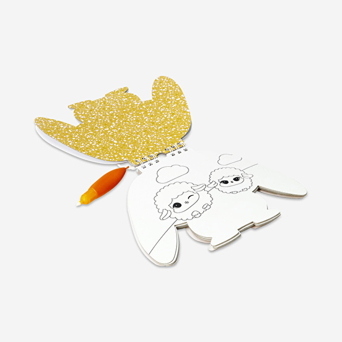 Flying Tiger Copenhagen Tavşan Şekilli Suyla Boyama Kitabı