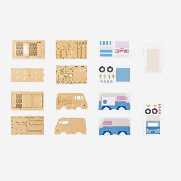 Flying Tiger Copenhagen Kendin Yap Ahşap Çiçek Kamyonu