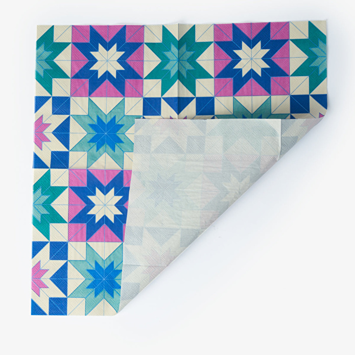 Flying Tiger Copenhagen Geometrik Desenli Kağıt Peçete 16'lı