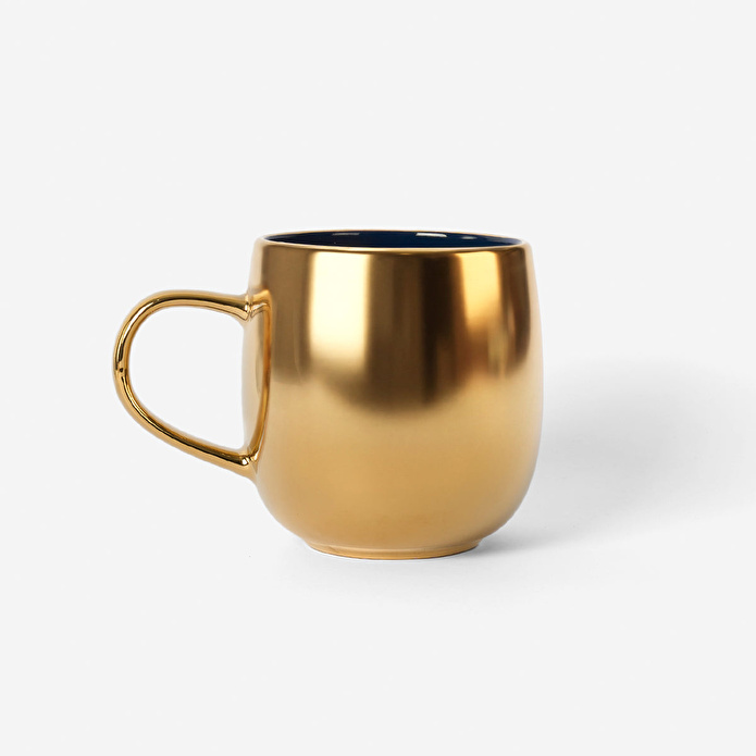 Flying Tiger Copenhagen Altın Renkli Seramik Kupa 400 ml