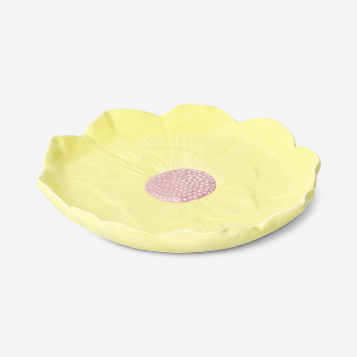 Flying Tiger Copenhagen Sarı Çiçek Şeklinde Tabak 19 cm