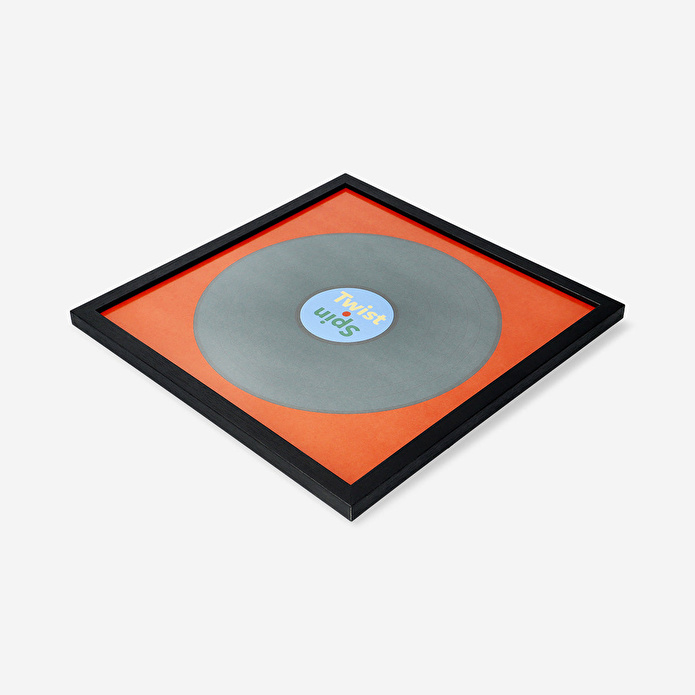 Flying Tiger Copenhagen Siyah Plak Kapağı Detaylı Çerçeve