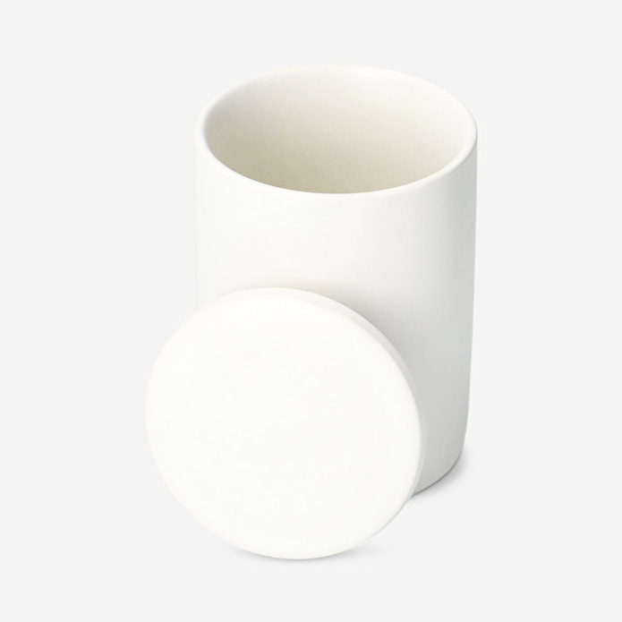 Flying Tiger Copenhagen Beyaz Seramik Kulak Çubuğu Kavanozu