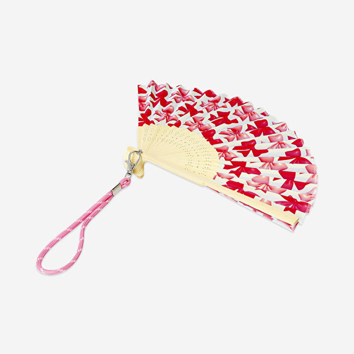 Flying Tiger Copenhagen Fiyonk Desenli Katlanabilir Bambu Yelpaze