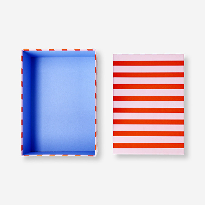 Flying Tiger Copenhagen Pembe Kırmızı Çizgili Kutu