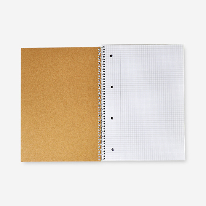 Flying Tiger Copenhagen Sprillai Kraft Kapaklı Kareli Defter A4