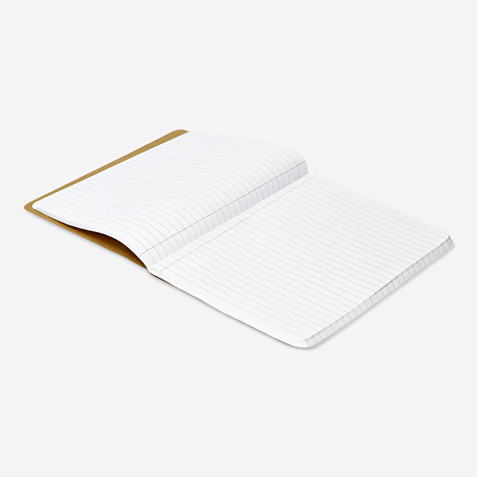 Flying Tiger Copenhagen Kraft Kapaklı Çizgili A5 Defter