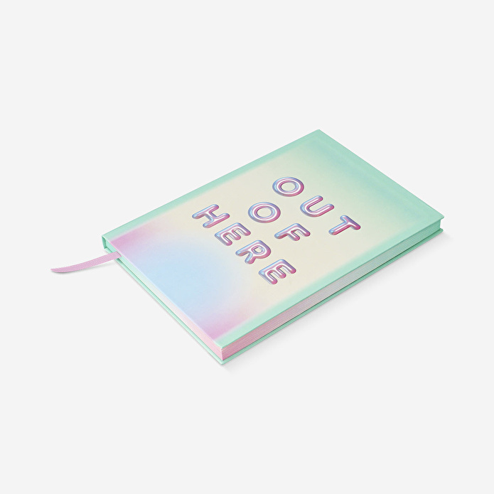 Flying Tiger Copenhagen Mavi Renk Geçişli Not Defteri