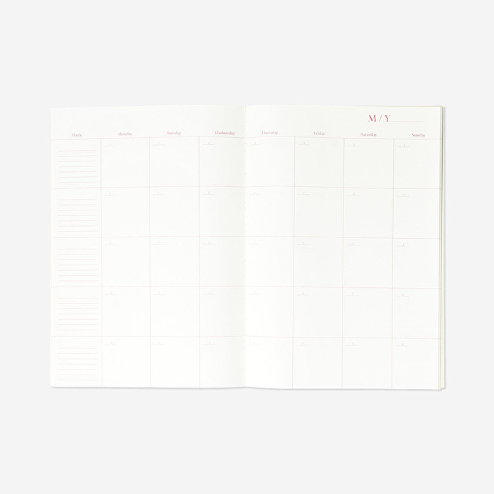 Flying Tiger Copenhagen Pembe Bahar Çiçekleri Aylık Planlayıcı A4