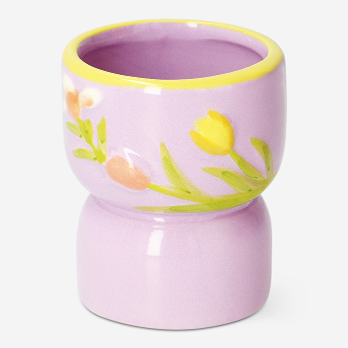 Flying Tiger Copenhagen Pembe Çiçek Detaylı Tealight Mumluk
