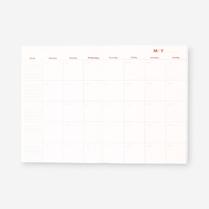 Flying Tiger Copenhagen Turuncu Aylık Planlayıcı Defter