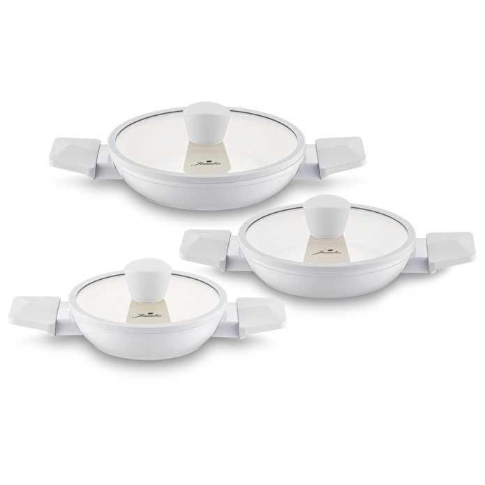 Jumbo Swiss Crystal 6 Parça Light Grey Sahan Seti