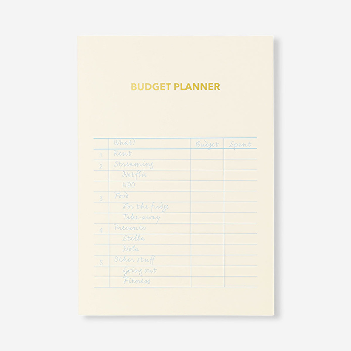 Flying Tiger Copenhagen Bütçe Planlayıcı Bej A5 Defter