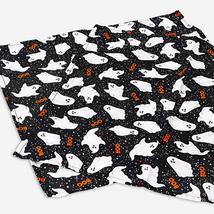 Flying Tiger Copenhagen Hayalet Desenli Siyah Kumaş Peçete