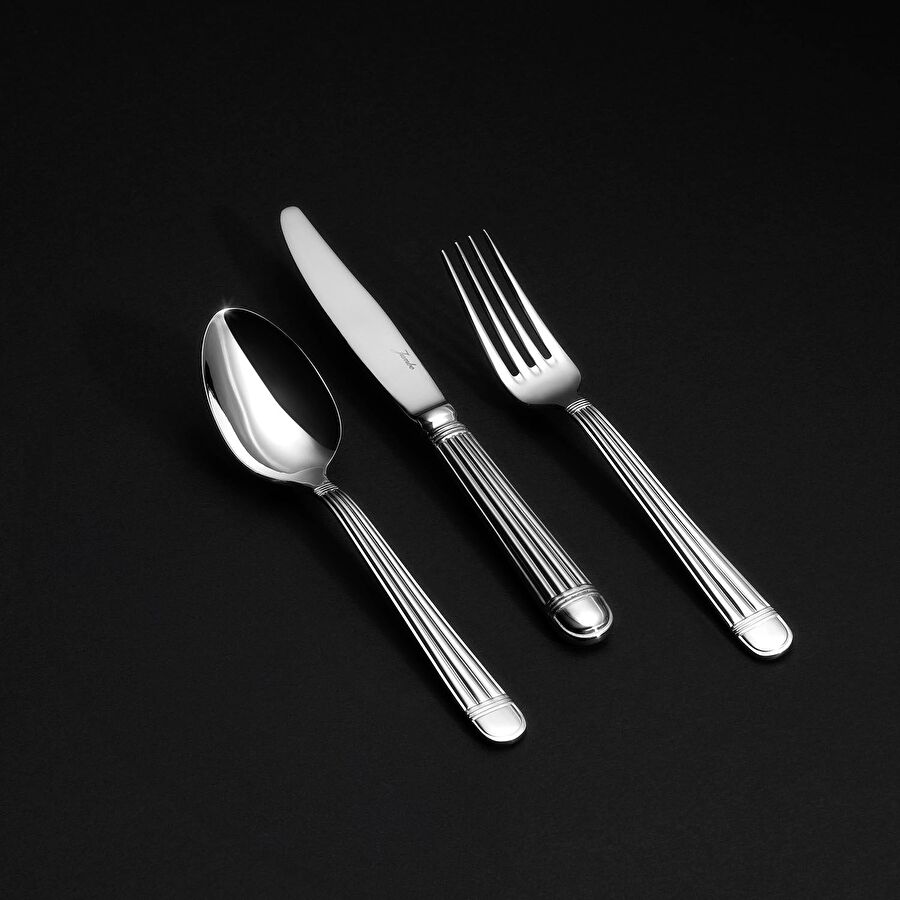 Jumbo Gaia XL 18 Parça 6 Kişilik Yemek Çatal Kaşık Bıçak Takımı