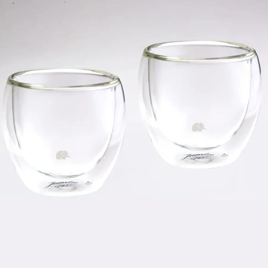 Jumbo Glory Double Wall Çift Cidarlı 2'li Oval Bardak - 250 ml