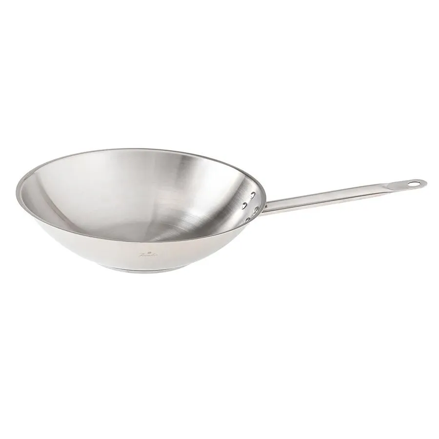 Jumbo Strong Paslanmaz Çelik 28 cm İndüksiyon Tabanlı Wok Tava
