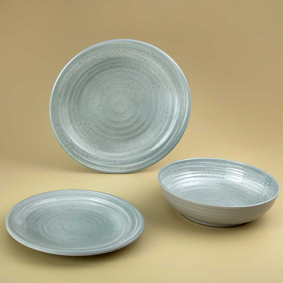 Jumbo Alesta Melamin Aqua 12 Parça Yemek Takımı