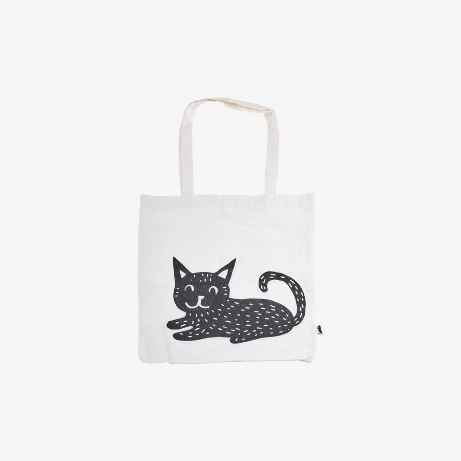 Flying Tiger Copenhagen Kedi Desenli Bez Çanta