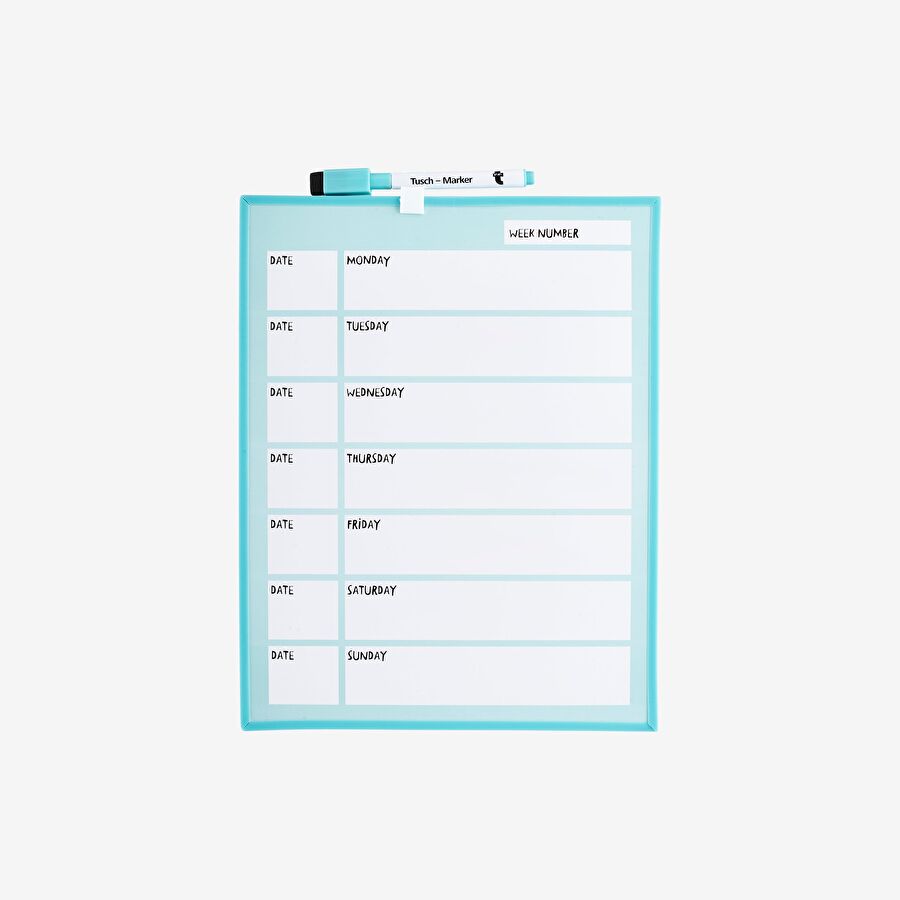Flying Tiger Copenhagen Haftalık Planlayıcı Tahta Seti