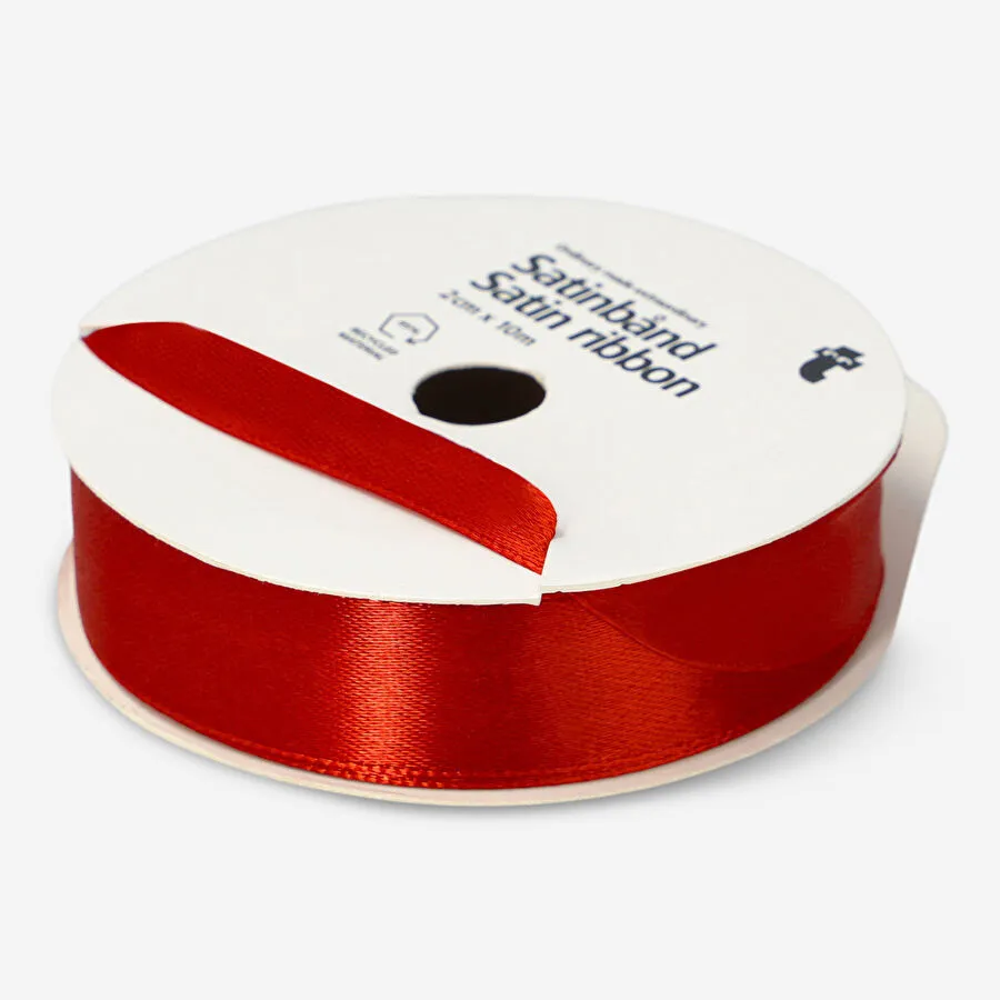 Flying Tiger Copenhagen Kırmızı Saten Kurdele 2 cm x 10 m